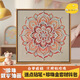 
Shantoulin Village Chinese style Songjin Pearl Painting DIY Material Pack Mother's Day Event Intangible Cultural Heritage Handmade Gift Sense Decoration Painting LL13571 [Full Color Injection Painting] Give some diamond pen 40*40cm thick solid wood inner frame + beautiful outer frame