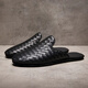 Nosskiss International Luxusmarke Sommer Neue Halbschuhe Herren echte Leder geflochten