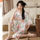 Modal pajamas for women in summer 2025 new Chinese style short-sleeved suit cropped pants for casual thin style Y9902 M