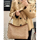 Coach (Coach) New Laurel Streat Bag Classic Presbyopia Unterwäsche Tasche Ein Schulter -Crossbody -Pendeltasche offizielle Flagge 23. kleine Milchkamellien