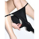 Adjustable stockings thong men's bullet separated JJ set pure desire sexy fully transparent briefs silky smooth black shiny style single bag egg style 90160Jin Jin is equal to 0.5 kg