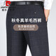 Pierre cardin wool trousers for men autumn and winter new style hanging without ironing wool suit pants business casual long pants thick light gray stripes 9885 29 (2 feet 2 waist)
