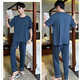 
Modal pajamas men's summer solid color short-sleeved trousers home clothes summer thin pull-out casual suit shorts 2687 short-sleeved trousers XL (recommended 120-140Jin [Jin equals 0.5 kg])