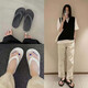 Tawtoe flip-flops Lee Hyori flip-flops, flip-flops, thick-soled flip-flops with a poop feel, summer Korean version for men and women, black (Tmall premium same style) 35s (.36)