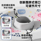 iuu baby swimming bucket without installation Children's bath bucket Foldable bath bucket Household newborn swimming pool bath bucket [No installation-transparent] Big Mac + swimming ring Maternal and infant grade fabric, wear-resistant, stable and anti-deformable