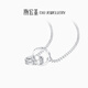 Chao Acer sparkling platinum necklace for women PT950 set of interlocking necklaces as a gift for your girlfriend, priced at 510 yuan, 5.6g, chain length about 45cm