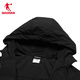
Jordan Sports Jacket Women's Trench Coat Spring and Autumn Windproof Water-Repellent Hooded Outdoor Jacket Long Sleeve Top Black XS