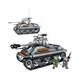 Lego Friends Military Series World War II Tank Building Blocks Small Particle Assembly Armored Vehicle Toys Children's Gift 66077-Tiger King Tank [853PCS]