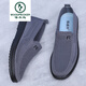 Woodpecker summer old Beijing cloth shoes men's mesh shoes breathable mesh casual dad shoes lightweight soft sole mesh shoes for middle-aged and elderly people 9926-Gray mesh shoes are big, thin foot shot is small in size 38