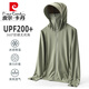 皮尔卡丹（pierre cardin）防晒衣男2025新款夏季薄款冰丝透气防户外钓鱼防晒服针织 【CLLJ9926女】奶茶棕 S