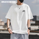 SKECHERS斯凯奇休闲短袖男士夏季跑步户外运动半袖纯棉圆领时尚潮流t恤男 U071-0019亮白色 L /175