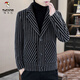 
Woodpecker (TUCANO) 2025 Autumn and Winter Woolen Suit Lone Jacket Top Men's Korean Style Handsome Young Vertical Striped Tweed Jacket Trendy Gray M [90-110Jin [Jin equals 0.5 kg]]