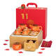 Yusen Yi Persimmon Ruiyi Génières de mariage pour les débutants pour des amis et des ensembles de thé pour les mariées et les meilleurs amis Dows pour les kakis nouvellement engagés un pot six tasses () Boîte-cadeau HQ693