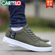 卡帝乐鳄鱼（CARTELO）老北京布鞋男2025春秋新款透气帆布鞋子男款潮鞋男士运动休闲板鞋 6167蓝色 39