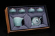 Faites une tasse de thé 2025 New Longquan Celadon Kung Fu Tea Set Gift Gift Board Office Handmade Teapot Fair Picture Gold Silk Cloud 6624