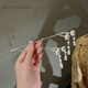 KHSK new Chinese style lily of the valley hairpin for women simple modern artificial pearl tassel hairpin updo Hanfu hair accessories iris flower