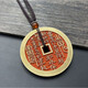 Thickened version of Taishang Laojun pure copper mountain ghost spend money gossip ancient coins ancient coins brass money five emperors money spend pendant red oil mountain ghost pendant 4.5cm