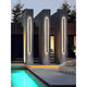 Daguanyuan outdoor wall lights minimalist outdoor indoor long strip lights villa wall door wall lights courtyard column wall lights 003Z 9227-[Rainproof model] 9227-80cm-Neutral light-