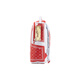 Spraygroundsg Shark Presbyterianer Buchstaben Streifen große Kapazität PVC Reisetasche Rucksack Rucksack Großgröße Männer und Frauen groß rot