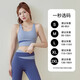 Sports Suit Women's Summer Gym Yoga Wear 2025 New Professional Pilates Training Morning Running Short-Sleeved Top Four-Piece Suit for All Seasons Ivory White + Cocoa Color S Recommended 80-95Jin Jin equals 0.5 kg