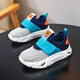 Children's shoes, boys' sneakers, breathable mesh, summer new style 2025 fashionable and versatile set of girls' running shoes LYL9765A gray and blue moon double net 37 shoe length 23.5cm