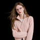 Sancai 2025 winter new style, anti-pilling, lapel raglan sleeve cardigan, loose knitted sweater, casual and simple M, light pink S 155/80A