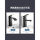 Outdoor balcony washbasin retro integrated pedestal basin courtyard Chinese outdoor washbasin black personality square B style stone line obsidian + single cold water faucet with corner