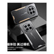 Longhong Realme GT5pro mobile phone case Realme GT5Pro protective case RMX3888 metal back plate aluminum alloy fashion trend matte men 5G soft silicone all-inclusive anti-fall case Pinbo [Metal Blade] Black and Silver Realme GT5Pro
