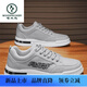 Woodpecker men's shoes 2025 summer new breathable and odor-proof canvas shoes lightweight and versatile men's thick-soled casual sports trendy shoes CF9906 gray 42