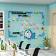 Sanqihu Corporate Culture Photo Wall Sticker Office Dekoration Auszeichnung Display Angestellte Style Message Wall Bulletin Board 3D Dreidimensional 15270 Hunde Katze Meldung Wall Yellow Big Red Sky Blau 0cm*0cm