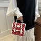 Collège mignon sac à dos 2025 Nouveau style de mode portable portable à pois sac à dos sac à dos sac à bandoulière femmes bac crossbody rouge