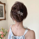 Two Worlds of Love Temperament Star Twist Clip on the Back of the Head Hair Clip for Women 2025 New High-Quality One-word Clip Hair Clip Hair Accessories Brown Star Twist Clip
