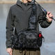 
Multifunctional Luer breast bag large waist bag tactical crossbody fishing fishing bag pole bag outdoor backpack black scorpion CP color