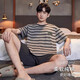 AiMu Meigui Pajamas для мужчин в летнем тонких хлопковых коротки
