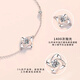 Ji Shizhe four-leaf clover pt950 platinum platinum bracelet for women 2025 new Chinese Valentine's Day birthday gift for girlfriend and wife four-leaf clover moissanite bracelet + exquisite gift box