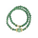 [Sélection stricte de l'approvisionnement en cristal] Crystal Crystal Green Bracelet Double cercle Crystal Crystal Crystal Gift Bracelet pour femmes Z1483 Green Strawberry Crystal Double Circle Bracelet