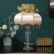 Guanxia European-style desk lamp bedroom bedside lamp warm and creative light luxury American retro modern night lamp wedding desk lamp living room YL9930 model large push button switch
