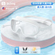 Silent swimming goggles waterproof and anti-fog high-definition professional men and women large-frame myopia swimming goggles children's diving cap set equipment adult glacier white (waterproof and anti-fog) basic package