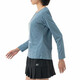 YONEX Women's Long Sleeve T-shirt Outdoor Sports Top Women's Sweat-absorbing Quick Drying Cool 16813 (590) Felt Blue S
