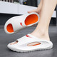 Doppelstar BA Special Wear Summer Pantoffers Herren-Outdoor-Kleidung 2024 Teenager im Freien dicker Sohle im Freien rutscht Unglück (LZ) WDSM-70483-2 Weiß Orange 42-43