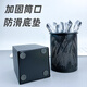 上汇金属办公笔筒创意圆形收纳用品笔桶文具办公用品收纳筒 【升级圆款】#9272 加厚网格 1个装