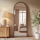 Xingmang meubles légers luxueux haut de gamme miroir à bas-corps miroir miroir des filles de maison chambre à coucher miroir de moule miroir miroir miroir de noix de noix 40 * 160 cm [avec support + support inférieur]