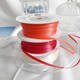 Yonghuan M verschlüsselte doppelseitige Polyester-Gurtband Hochzeitsknot Making-Geschenkmaterial Verpackung Ribbon Ribbon Alter Gold Reis/Roll #693