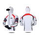 New ice silk fishing suit, breathable and cool fishing sun protection suit, anti-mosquito sea fishing men's fishing quick-drying underwear, white 102 white 2XL