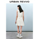 UR2025 Frühling Neues Frauenmodemetemperament Faltes Taille Kurzkleid UYY750029 Beige s