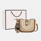Viney's new bag women's bag light luxury crossbody bag high-end shoulder bag birthday gift for girlfriend and wife [brown] practical underarm bag fashion brand versatile casual niche fashion saddle bag