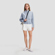 Descente Womensstudio Serie Stand Collar Textur gewebte Top Jacke Frauenstil LB-Light Blue L.