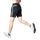 
Alan Burton Running Shorts Men's Professional Track and Field Marathon Sports Crimp Pants Summer Ice Silk Thin Quick-Drying Fitness Pants K3350 Black M [115-130Jin[Jin equals 0.5 kg]]