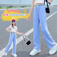 Disney (Disney) Kinderkleidung Girls Jeans Jeans Sommer Dünne Kindersporthosen kleine Mädchen Hosen mittel- und großer Kinderschüler Moskito-Repellenthose Blau 835-170 für Höhe 160-170 cm Alter 14-15