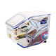 10 kilogrammes Jin [Jin est égal à 0,5 kg] baril de riz 12 litres baril de farine avec boîte de stockage d'insectes à résidence anticipée à l'épreuve de l'humidité des roues HPL510 Food Grade EJR9737L